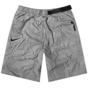 Nike Tech Pack Woven Crinkle Belted Loose Shorts Grey Sportswear NSW cj5188-073